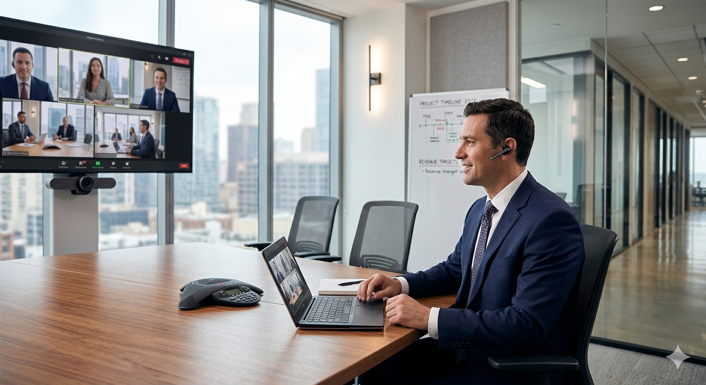 Professional Video Conferencing Participant Professional Video Conferencing Participant